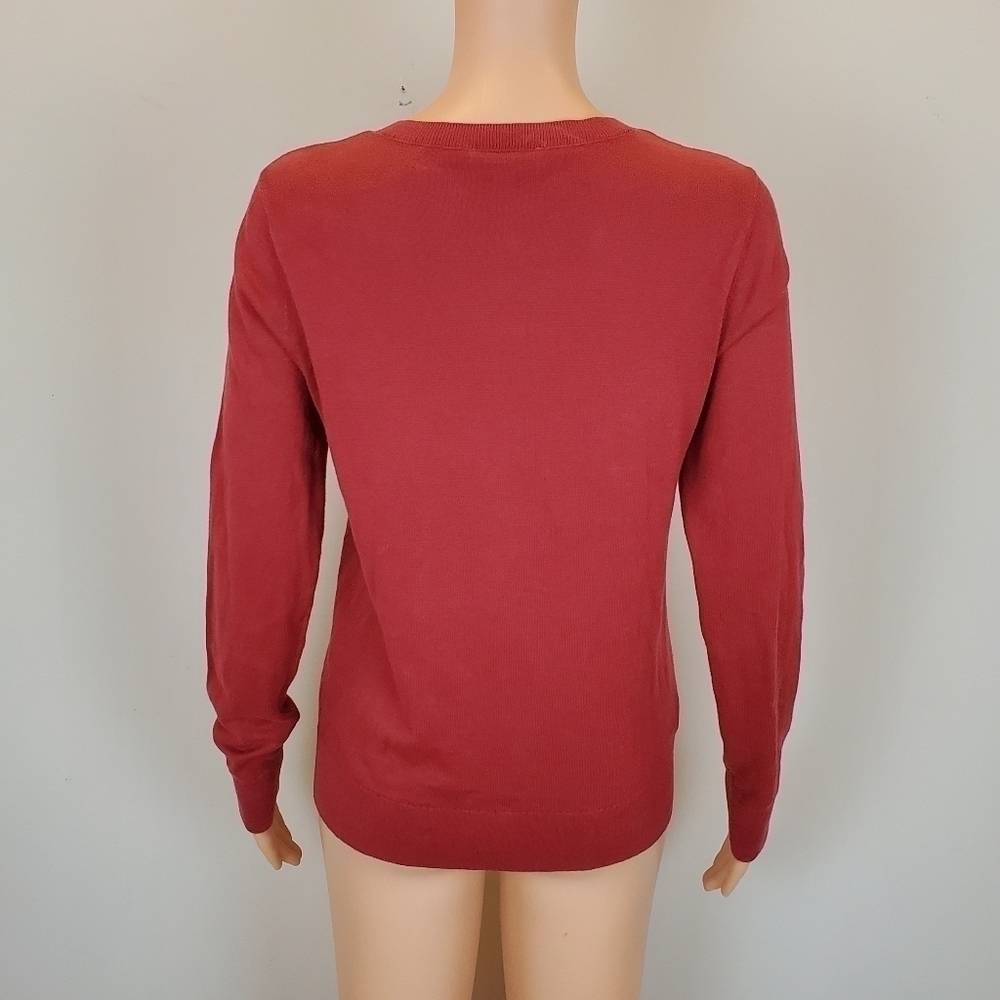 Loft outlet rust color long sleeve button down ca… - image 3